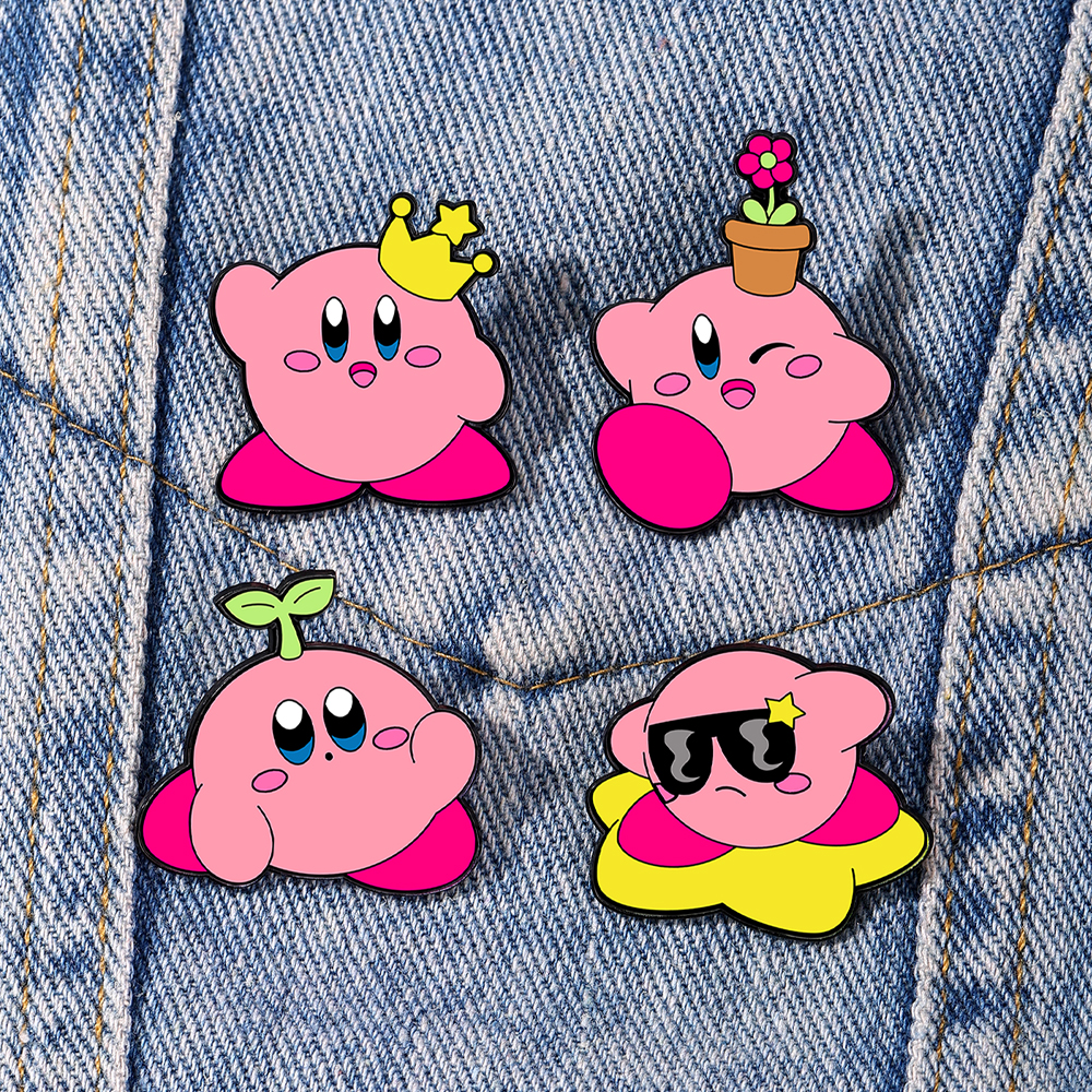 Women Accessories Products - 4pcs Kirby Enamel Lapel Pins Set