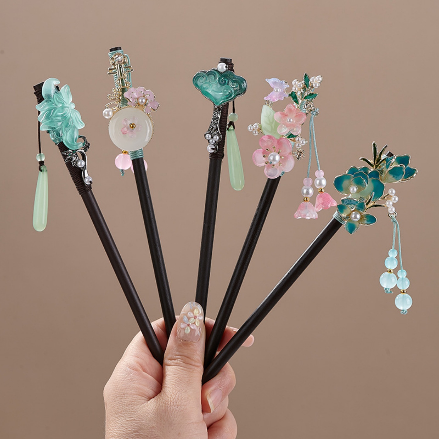 Women'S Vintage Accessories - Vintage Flower Hairpin For Women Elegant