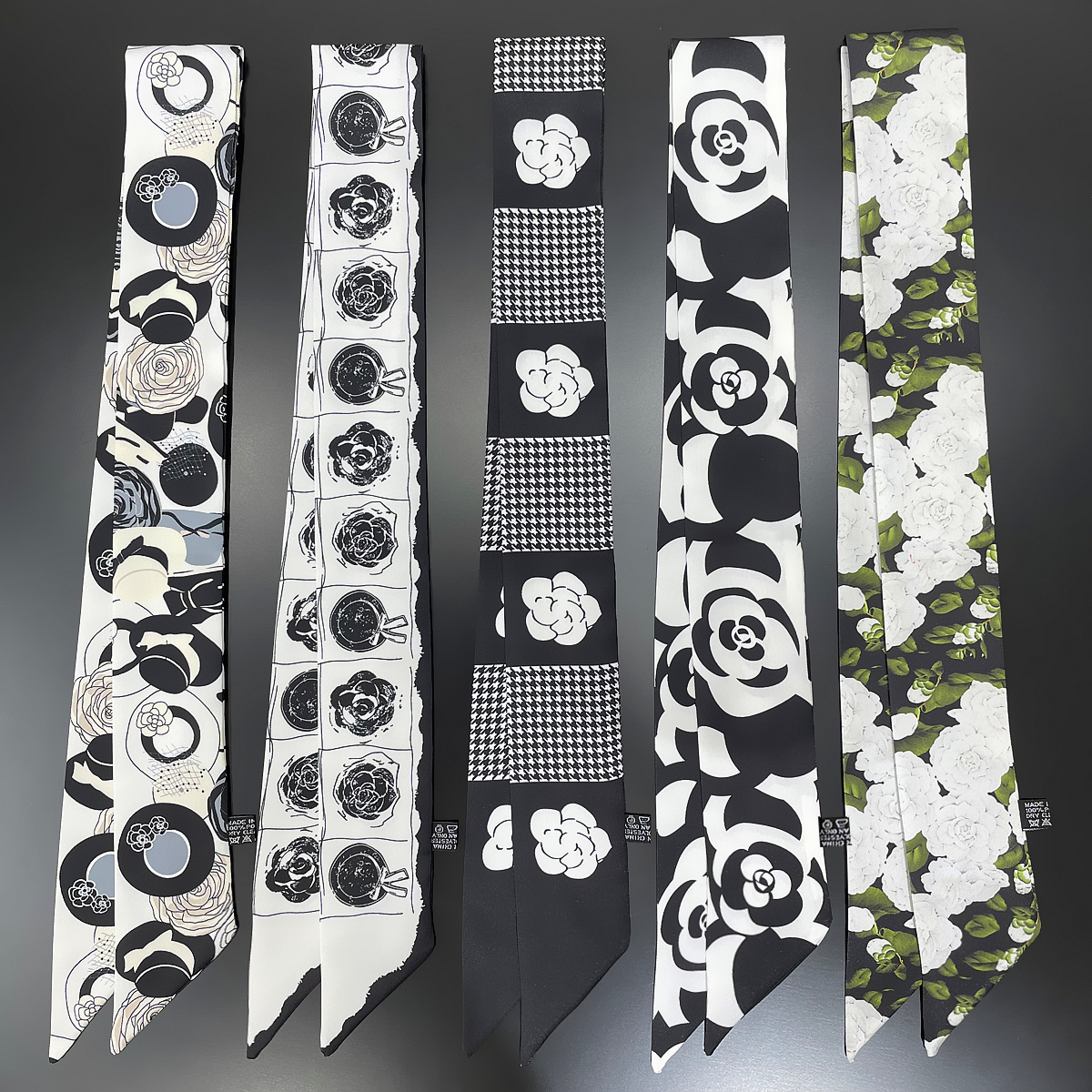 Women Accessories Brands - 2023 Design Camellia Flower Brand Silk