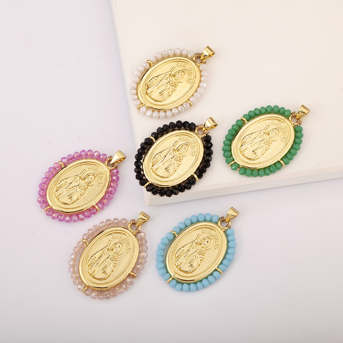 Women Juda Accessories - Retro Religion Sun Judas Oval Shaped