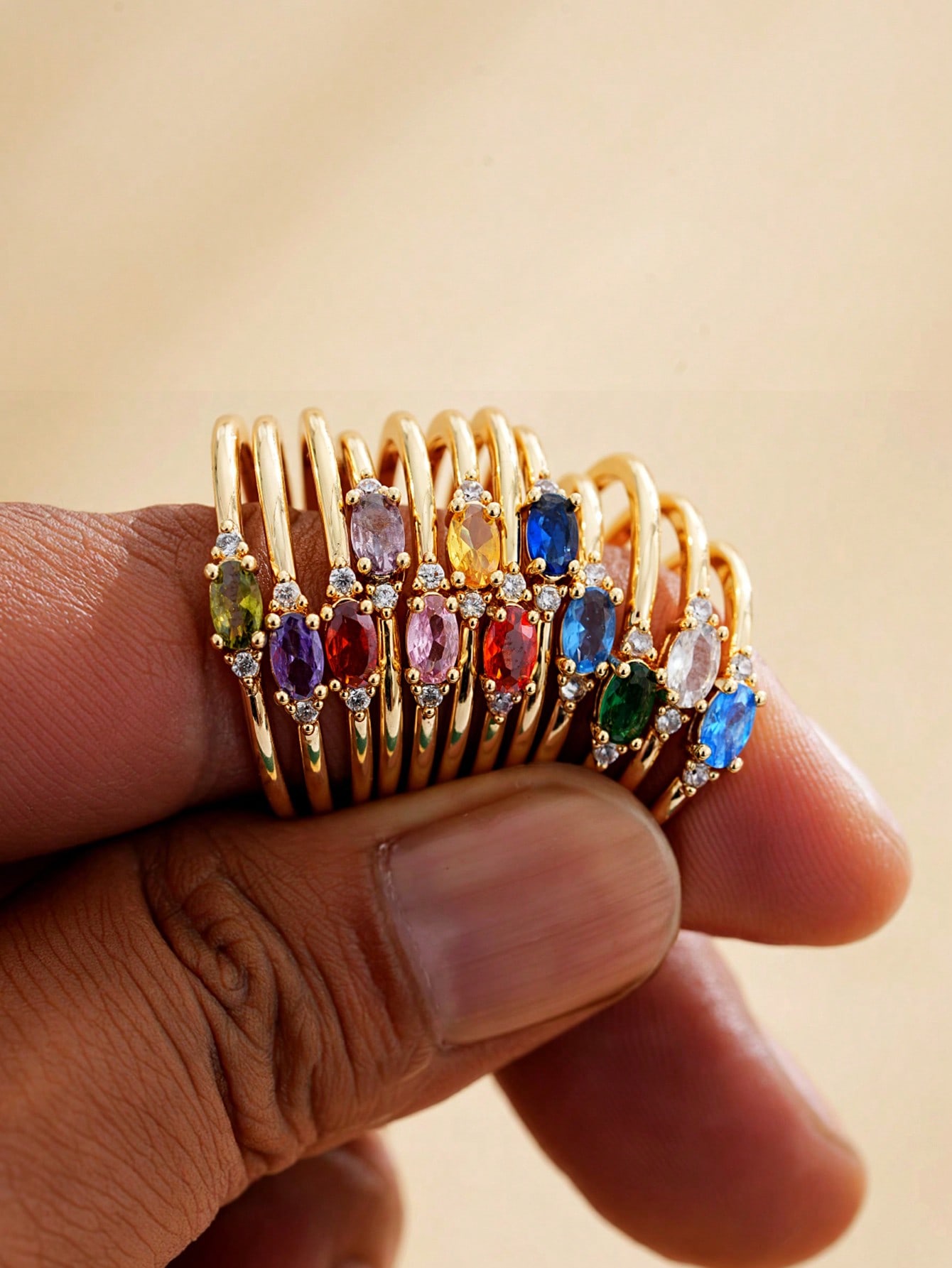 Women Accessories Meaning - 1Pc 18K Gold Plated December Birthstone