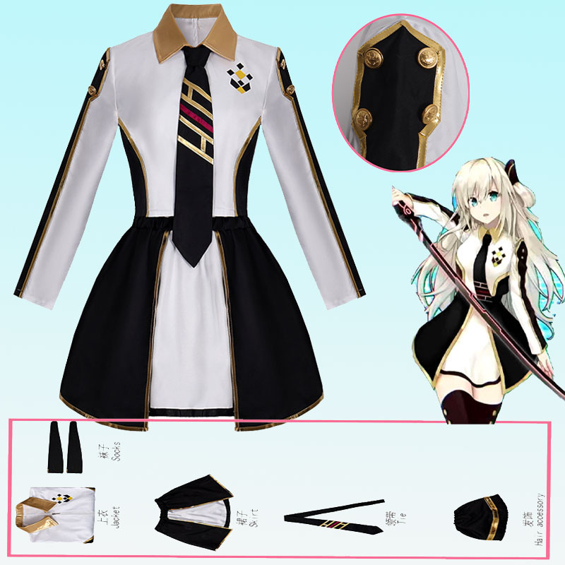 Women Accessories Products - Anime Womens Costume Cosplay Suit Sky