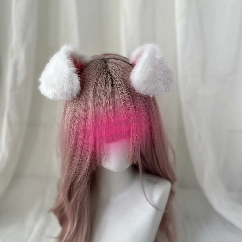 Women'S Ear Accessories - 2pcs Handmade Cute Furry Pouched Dog