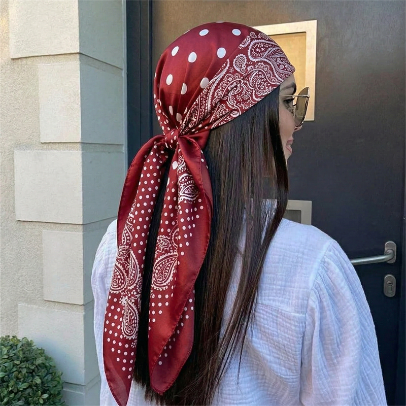 Women Accessories Brands - 90cm Luxury Brand 2026 Dot Print