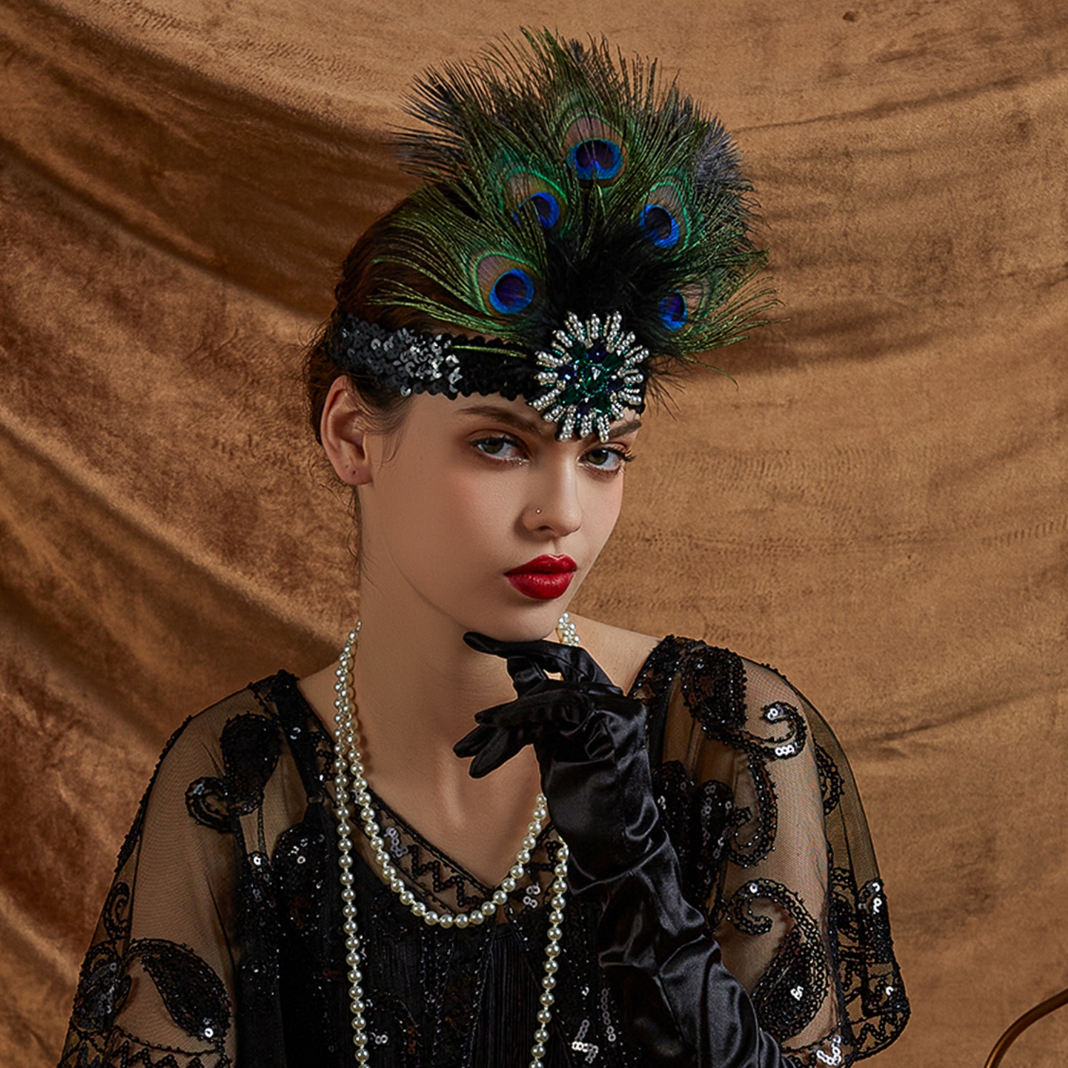 Women'S Accessories In The 1920S - Carnival Peacock Feather Headband 1920s Headpiece