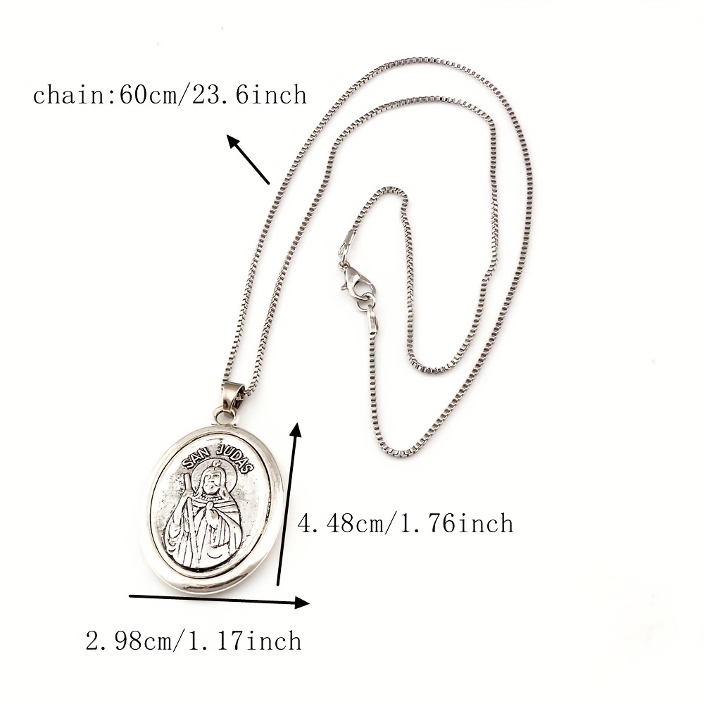 1Pc San Judas Tadeo Ruega Por  - Women Juda Accessories ulasan dan harga