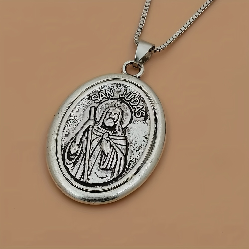 1Pc San Judas Tadeo Ruega Por  - Women Juda Accessories ulasan dan harga