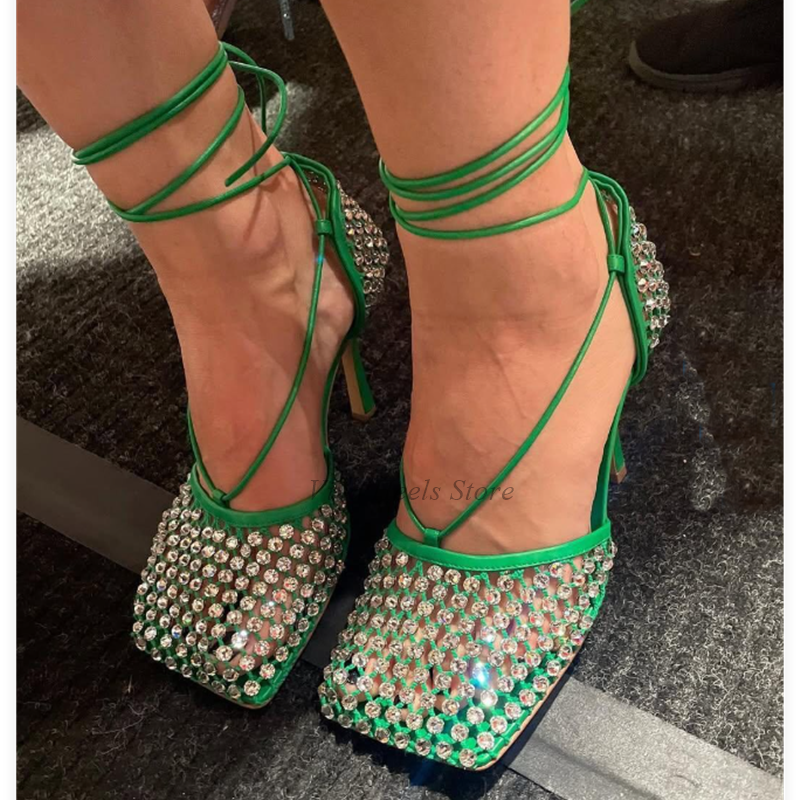 Square Toe Mesh Dimaond Lace u - Women'S Accessories Trends 2025 ulasan dan harga