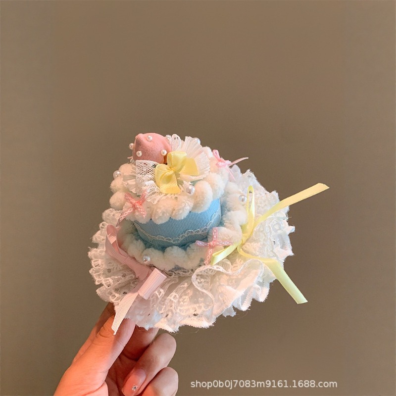 Pink Cherry Cake Hat Hair Clip - Women'S Accessories Gift Ideas ulasan dan harga