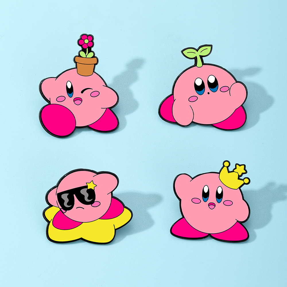 4pcs Kirby Enamel Lapel Pins S - Women Accessories Products ulasan dan harga