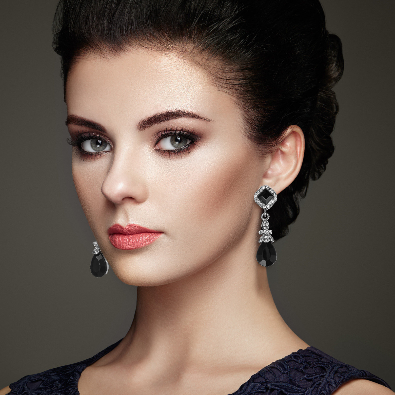 Pendant Black Ear Clips Vintag - Women'S Accessories Gift Ideas ulasan dan harga