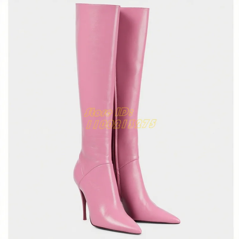 Matte Leather Knee High Boots  - Women'S Accessories Trends 2025 ulasan dan harga
