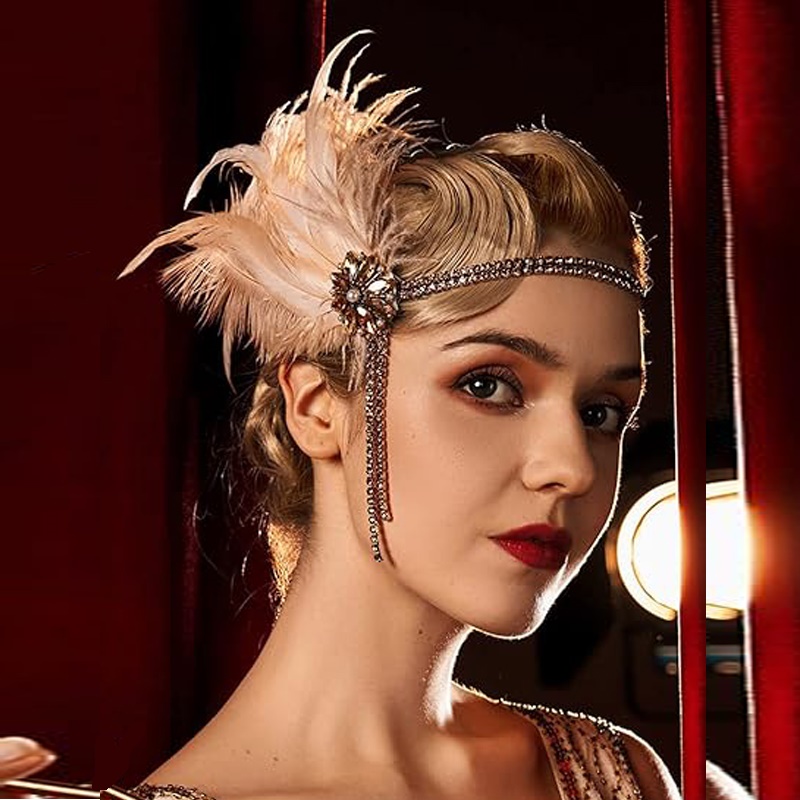 1920s Headpiece Flapper Headba - Women'S Accessories In The 1920S ulasan dan harga