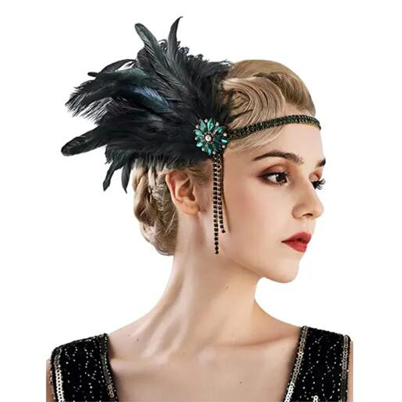 1920s Headpiece Flapper Headba - Women'S Accessories In The 1920S ulasan dan harga