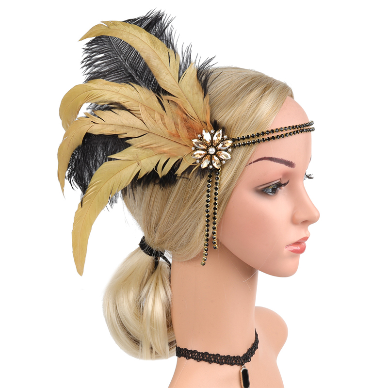 1920s Headpiece Flapper Headba - Women'S Accessories In The 1920S ulasan dan harga
