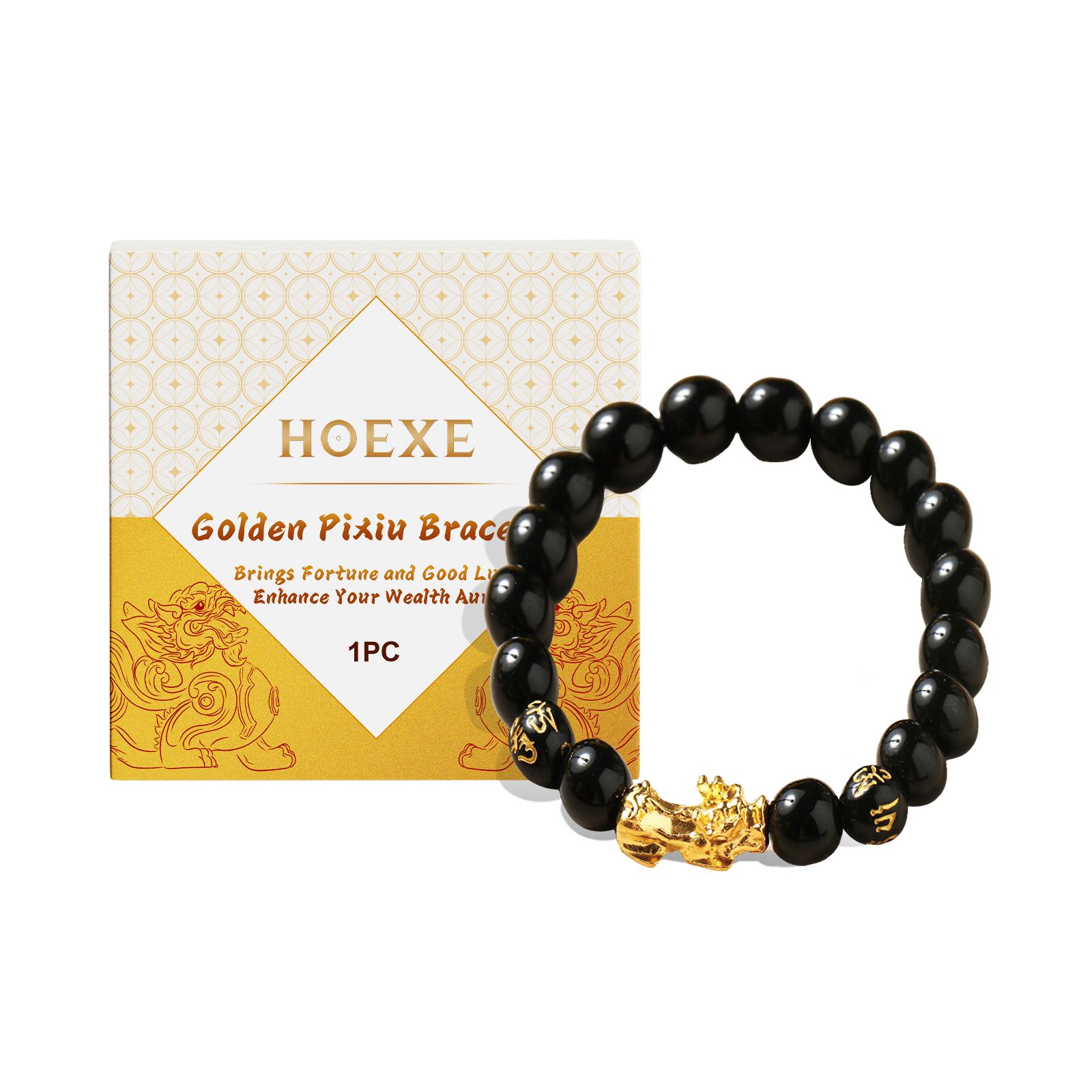 Hoexe Gold Pixiu Beaded Bracel - Women Accessories Meaning ulasan dan harga
