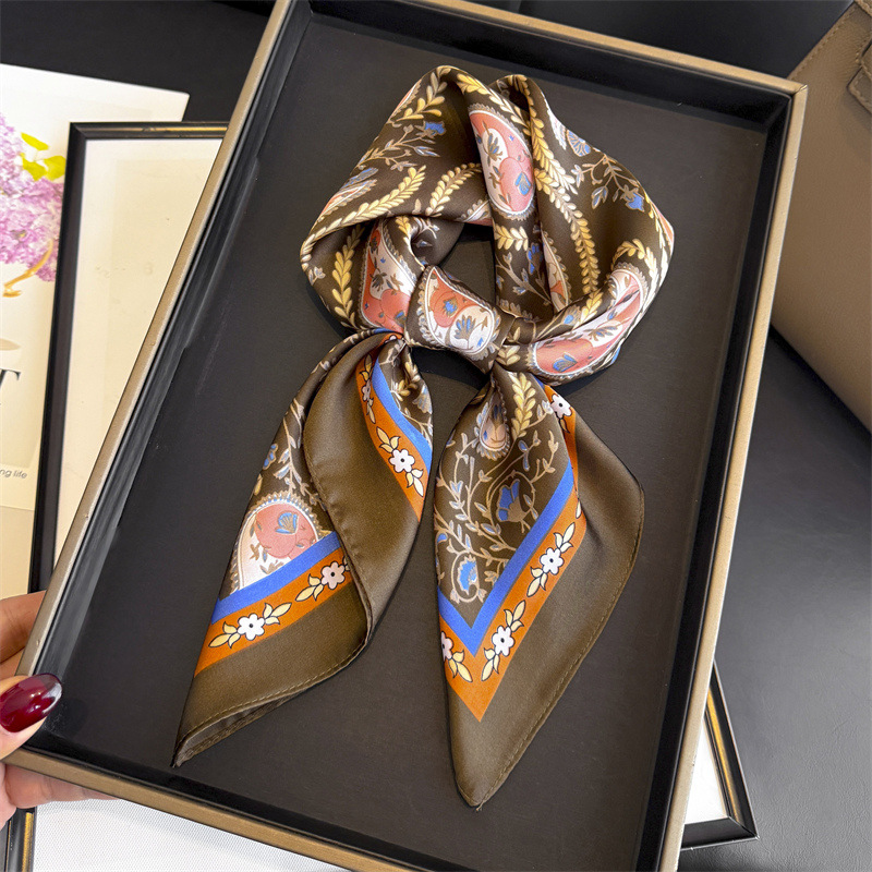 Hijab Square Scarf Silk Fashio - Women Accessories Brands ulasan dan harga