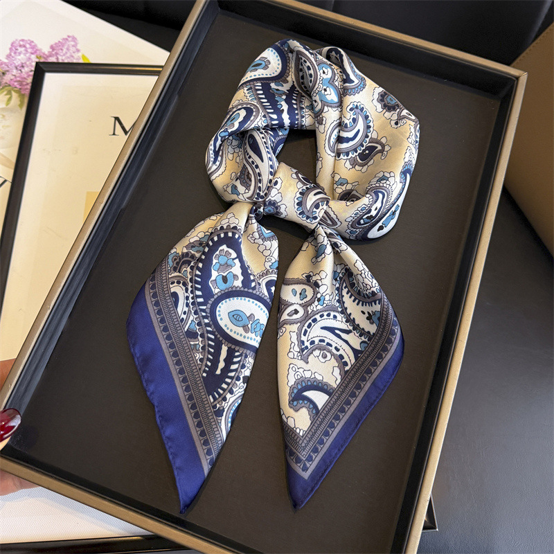 Hijab Square Scarf Silk Fashio - Women Accessories Brands ulasan dan harga