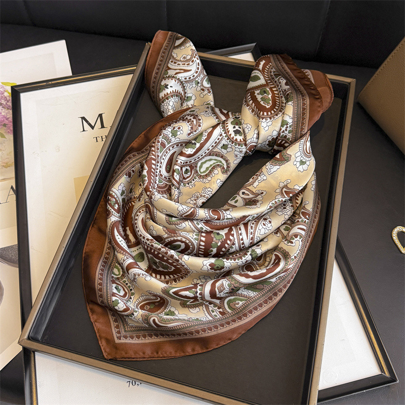 Hijab Square Scarf Silk Fashio - Women Accessories Brands ulasan dan harga