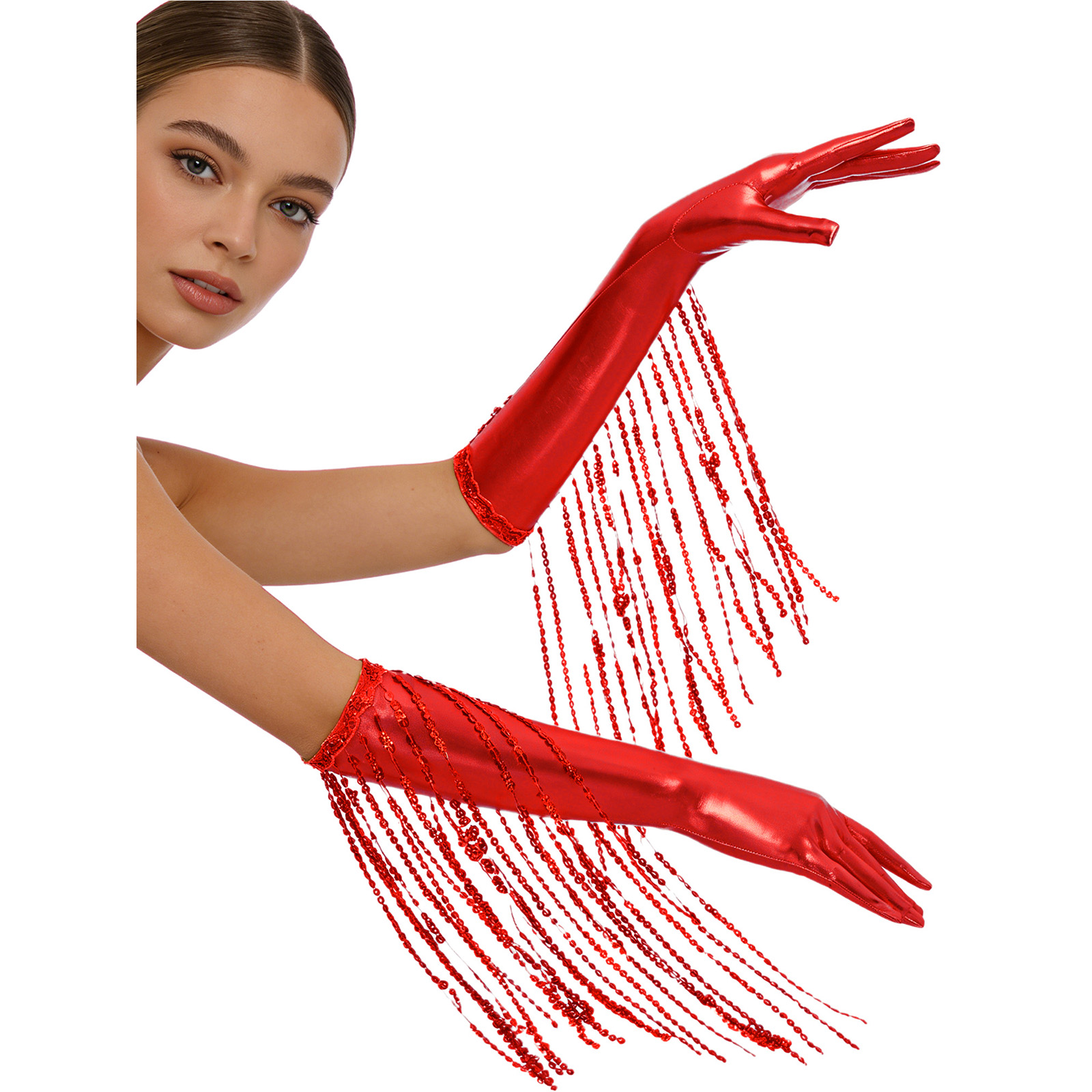 Womens Dazzling Sequin Fringe  - Women'S Accessories In The 1920S ulasan dan harga