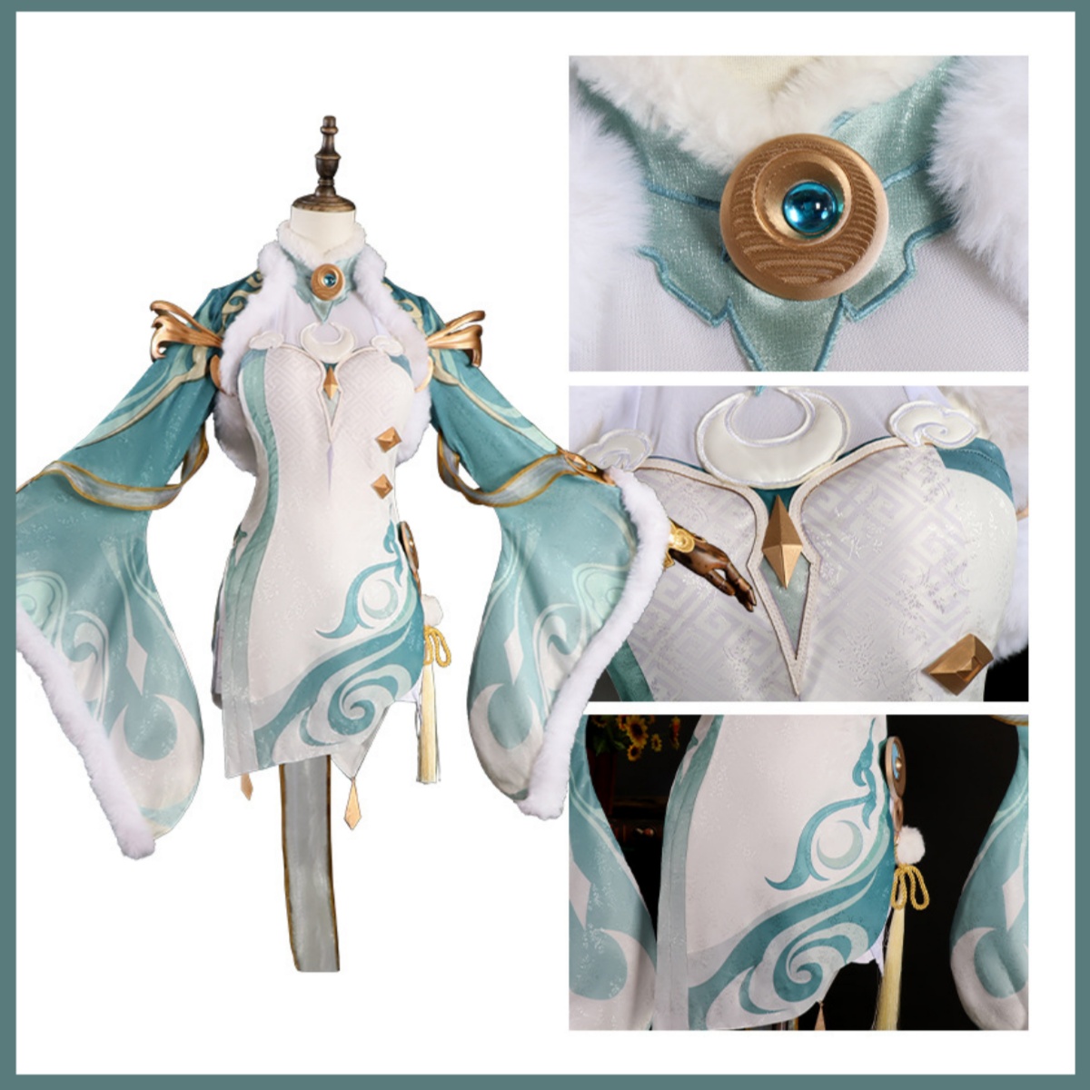 Game Zibai Cosplay Costume Gre - Women'S Ear Accessories ulasan dan harga