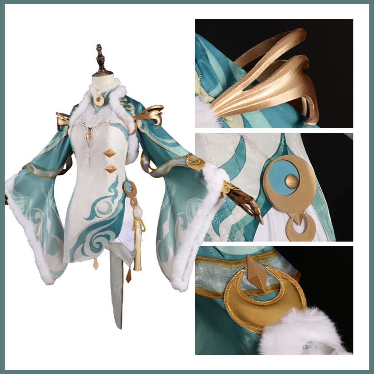 Game Zibai Cosplay Costume Gre - Women'S Ear Accessories ulasan dan harga