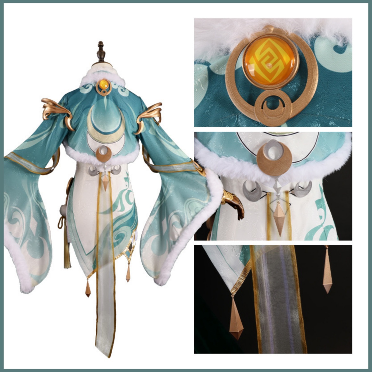 Game Zibai Cosplay Costume Gre - Women'S Ear Accessories ulasan dan harga