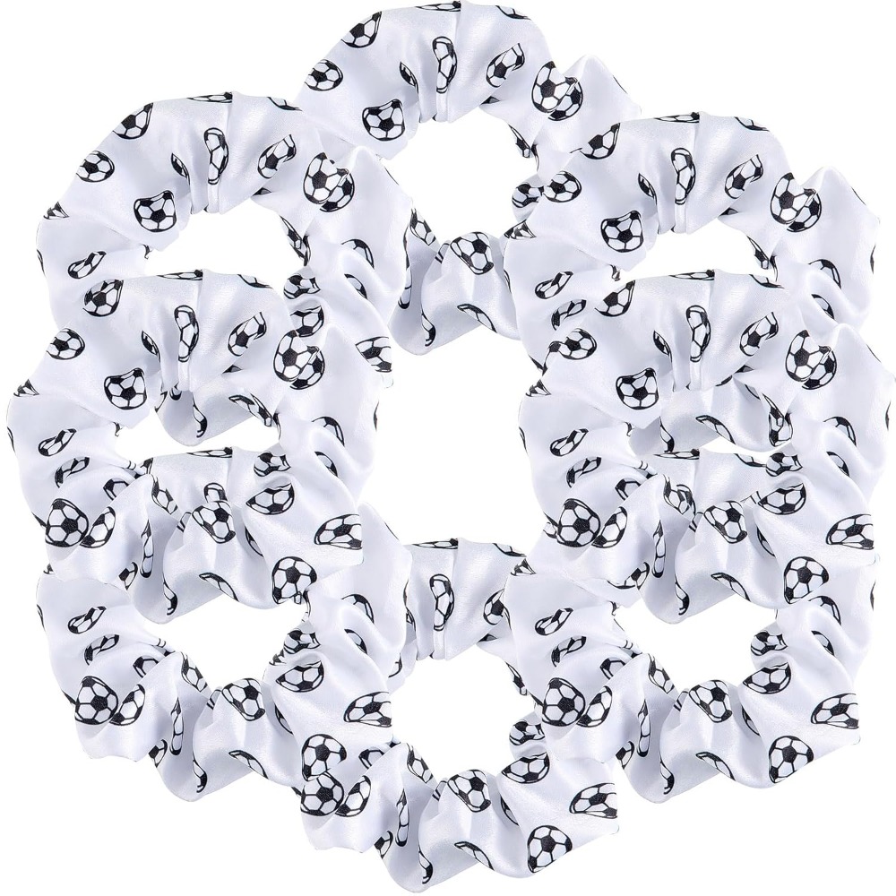 8 Pieces Soccer Hair Scrunchie - Women'S Accessories Coach ulasan dan harga