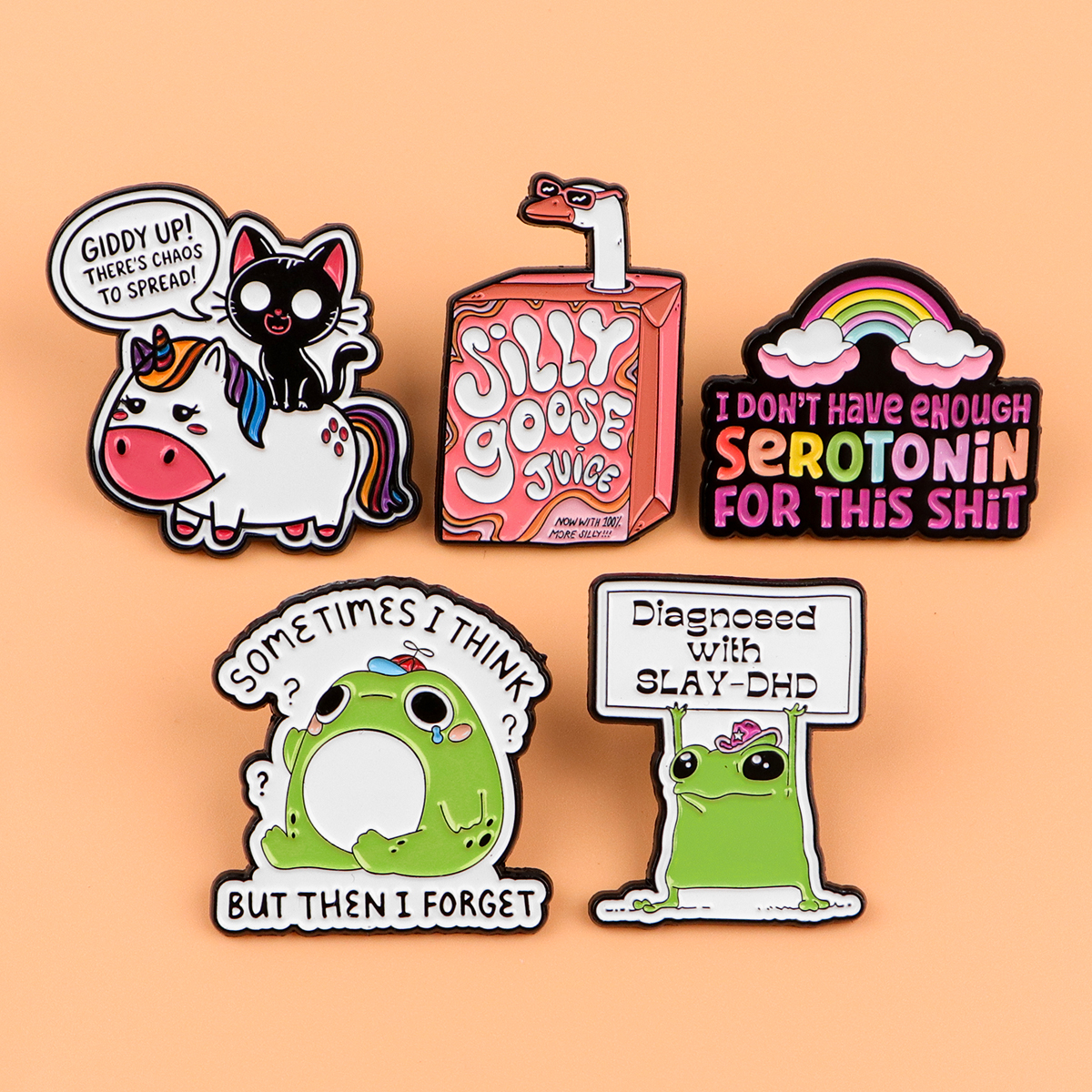 Cute Black Cat Enamel Pin Cart - Women Accessories Picture ulasan dan harga