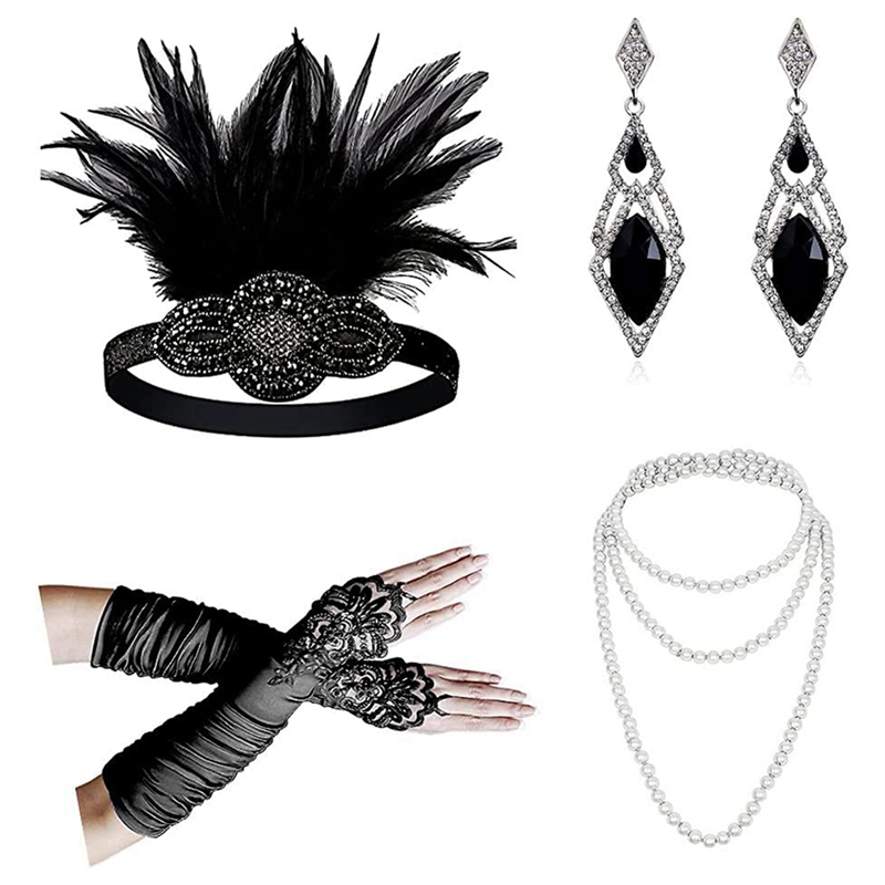 ABQR 1920S Cosplay Accessories - Women'S Accessories In The 1920S ulasan dan harga