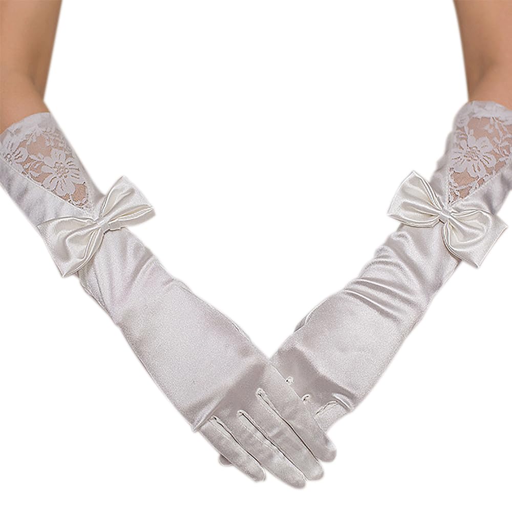 15 Inches Wedding Satin Gloves - Women'S Accessories In The 1920S ulasan dan harga