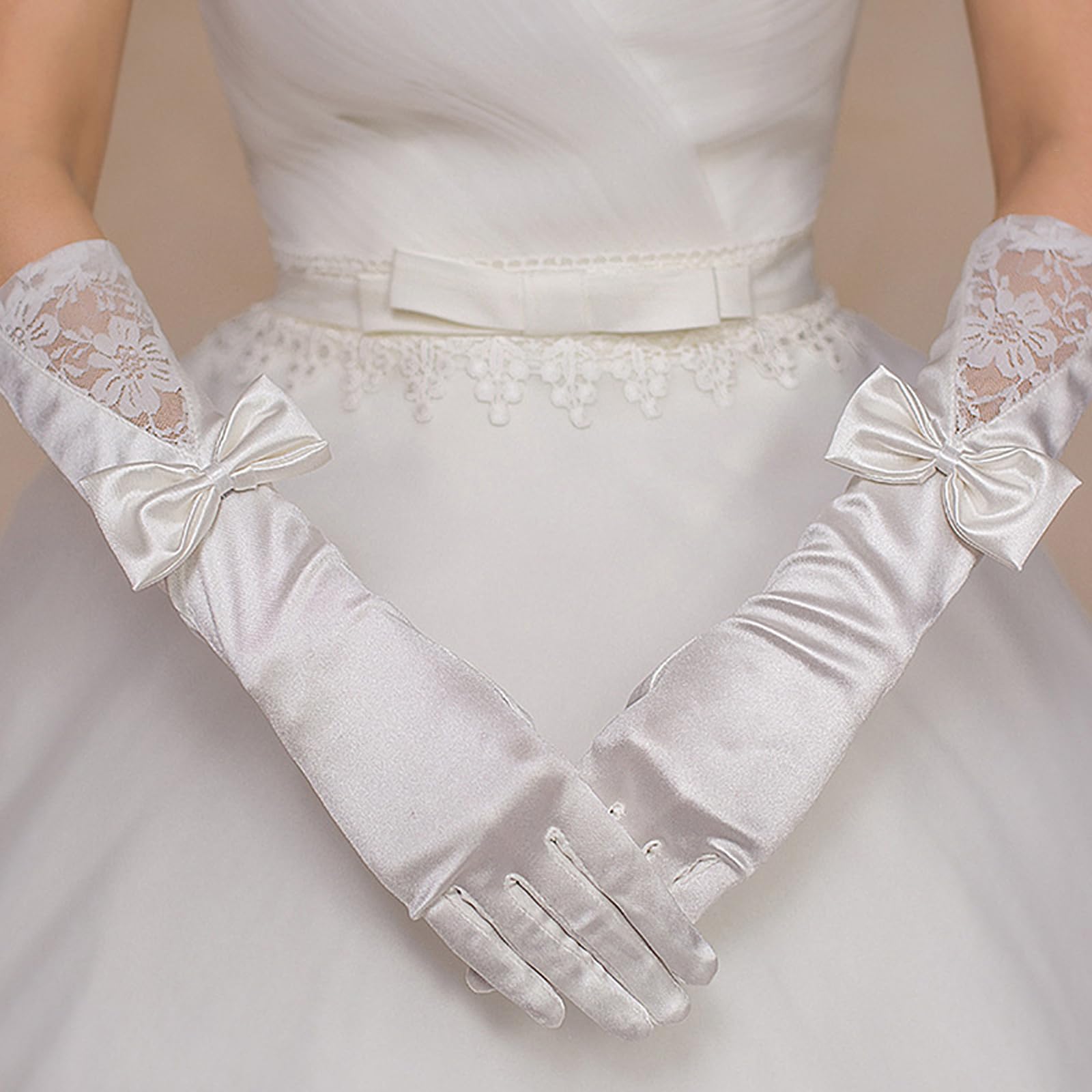 15 Inches Wedding Satin Gloves - Women'S Accessories In The 1920S ulasan dan harga