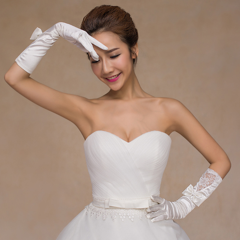 15 Inches Wedding Satin Gloves - Women'S Accessories In The 1920S ulasan dan harga