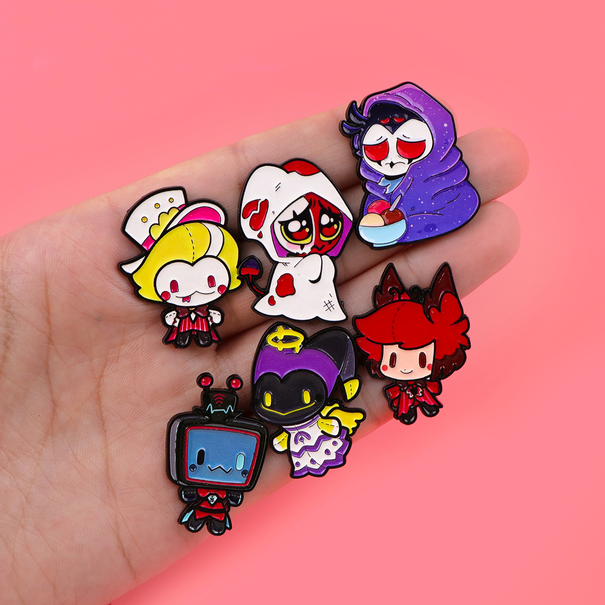 Cute Devils Enamel Pin Cartoon - Women Accessories Picture ulasan dan harga