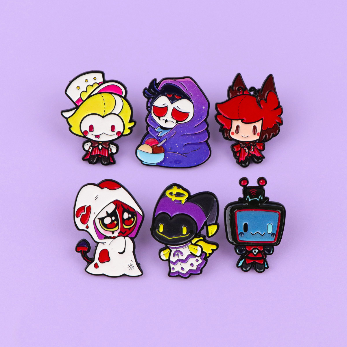 Cute Devils Enamel Pin Cartoon - Women Accessories Picture ulasan dan harga