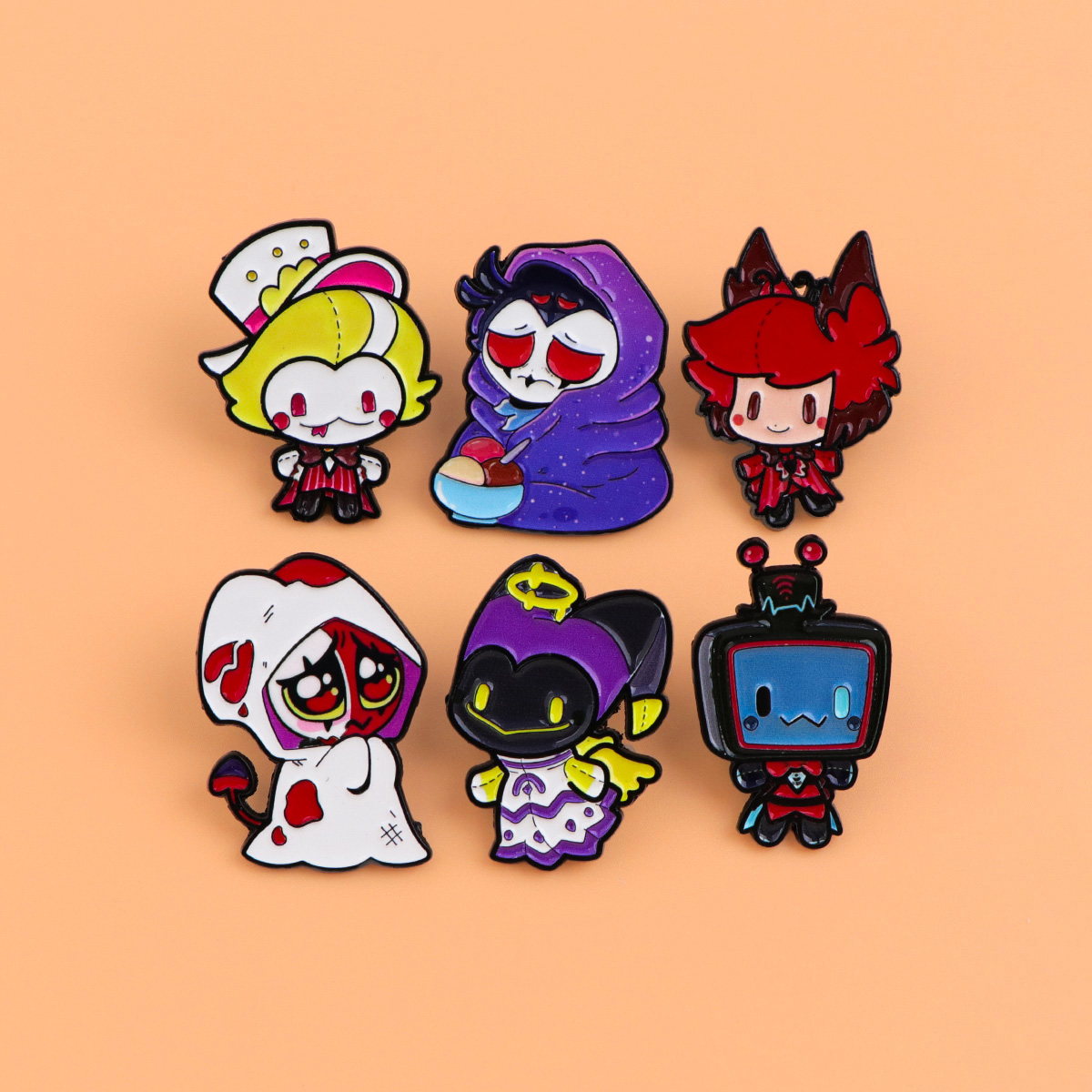 Cute Devils Enamel Pin Cartoon - Women Accessories Picture ulasan dan harga