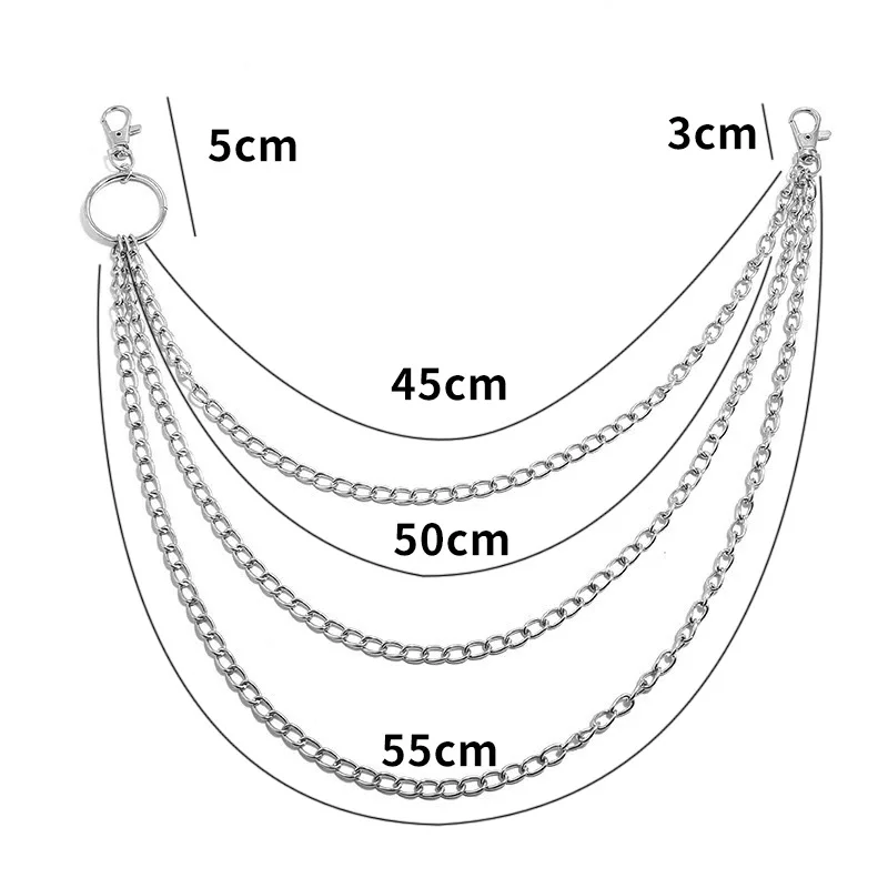 Layer Metal Belt Chain Punk Ho - Women'S Accessories Wallet ulasan dan harga