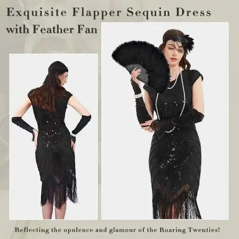 1920s Dresses for Women Sequin - Women'S Accessories In The 1920S ulasan dan harga