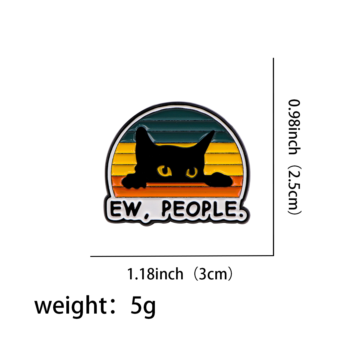 EW PEOPLE Enamel Pin Funny Sar - Women Accessories Picture ulasan dan harga