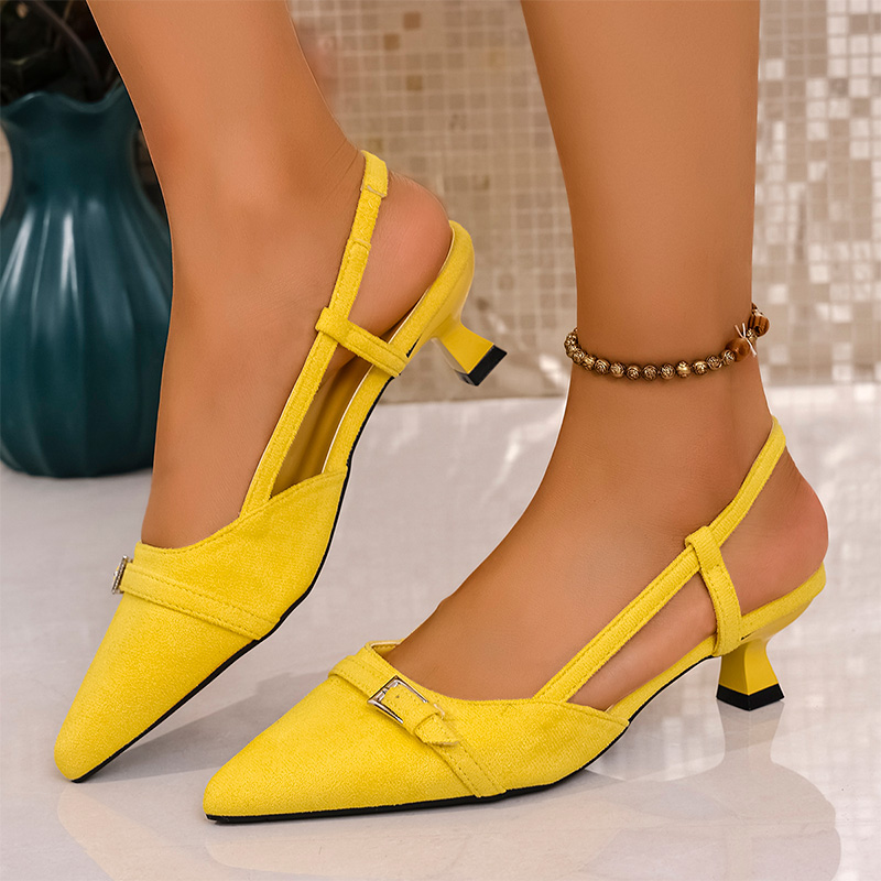 Fashion Yellow High Heels Sand - Women'S Accessories Trends 2025 ulasan dan harga