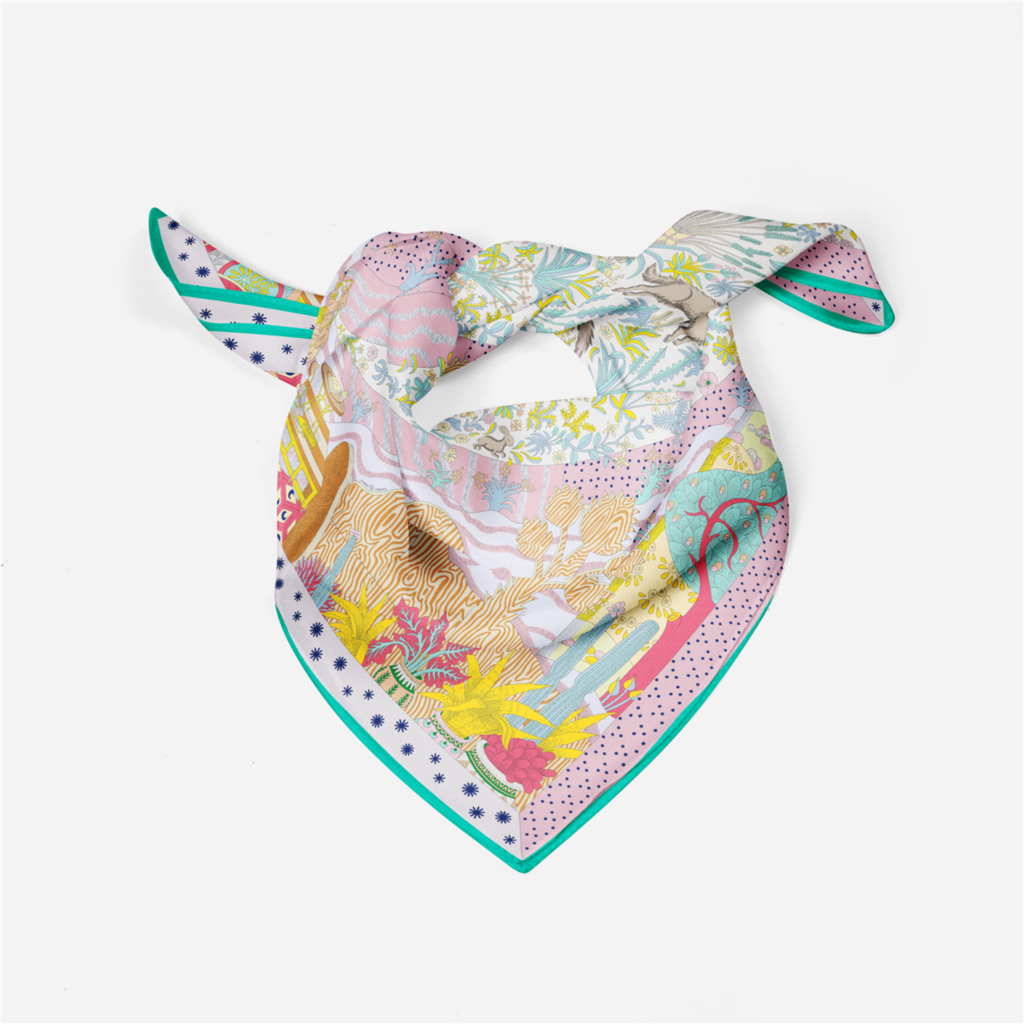 53cm Brand Dot Animals Square  - Women Accessories Brands ulasan dan harga