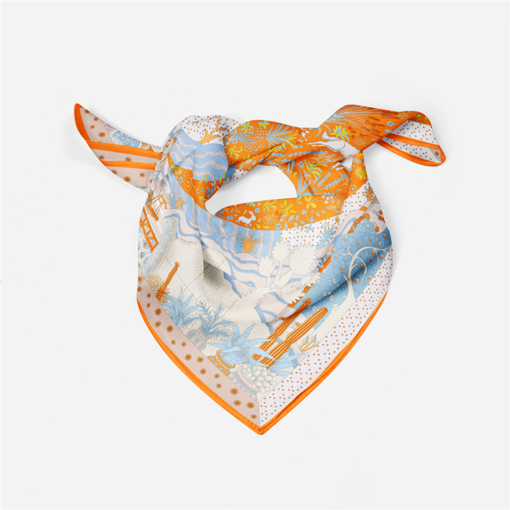 53cm Brand Dot Animals Square  - Women Accessories Brands ulasan dan harga
