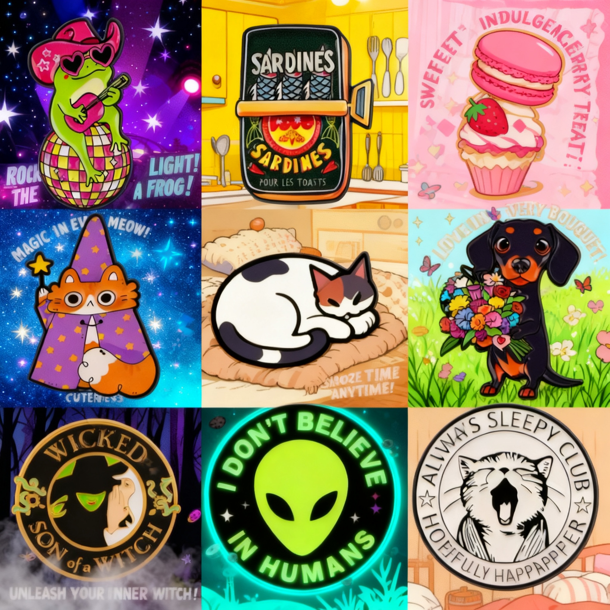 Enamel Pin Cute Cartoon Cat Ma - Women Accessories Picture ulasan dan harga