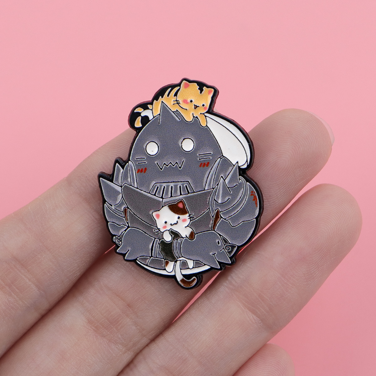 Cute Cat Enamel Pin Manga Anim - Women Accessories Picture ulasan dan harga