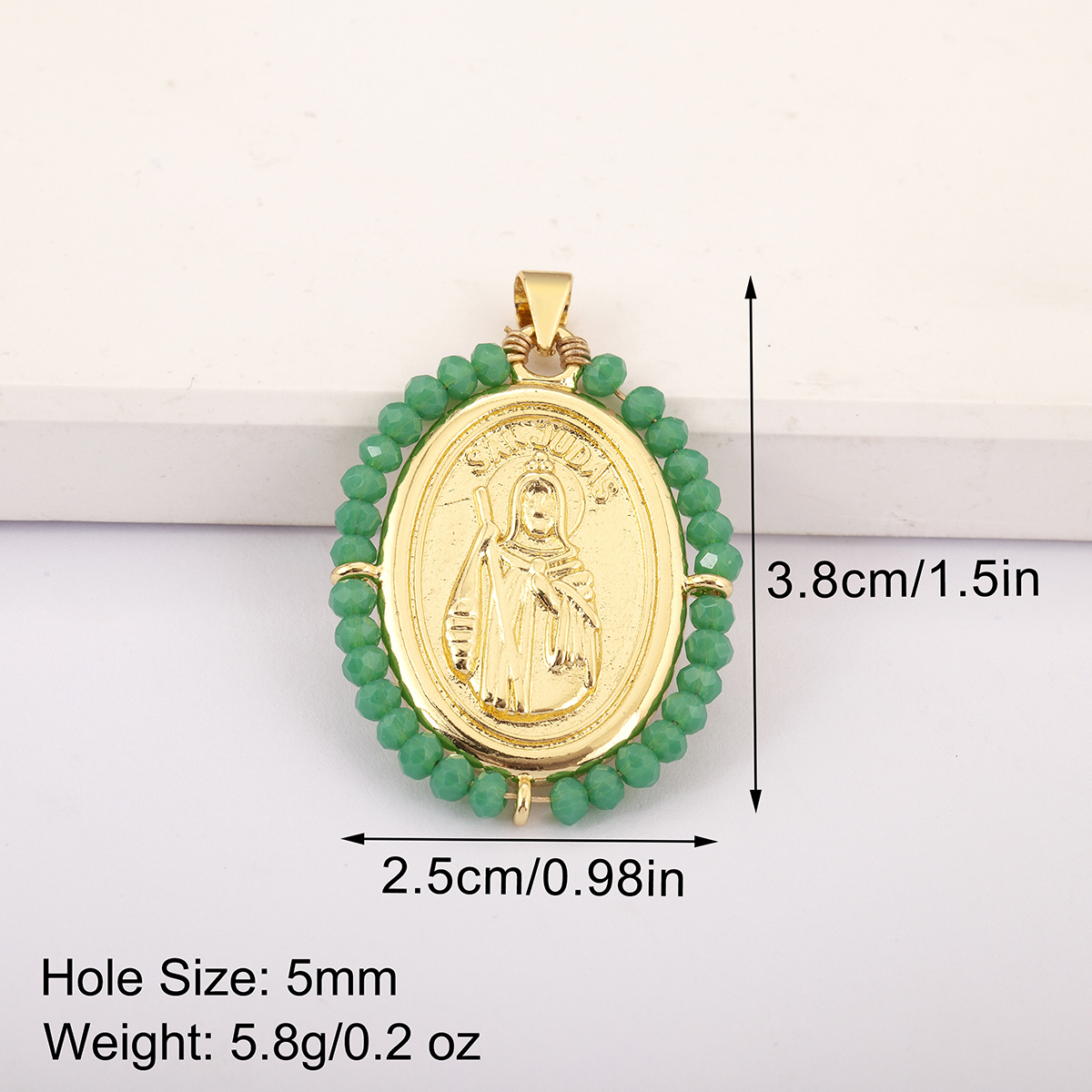 Retro Religion Sun Judas Oval  - Women Juda Accessories ulasan dan harga