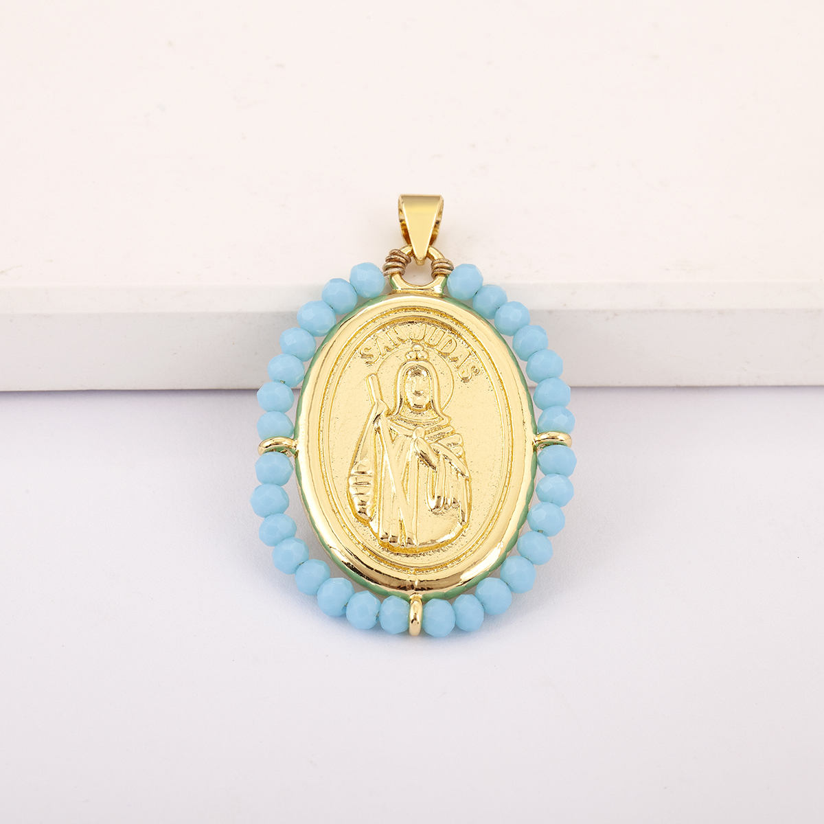 Retro Religion Sun Judas Oval  - Women Juda Accessories ulasan dan harga