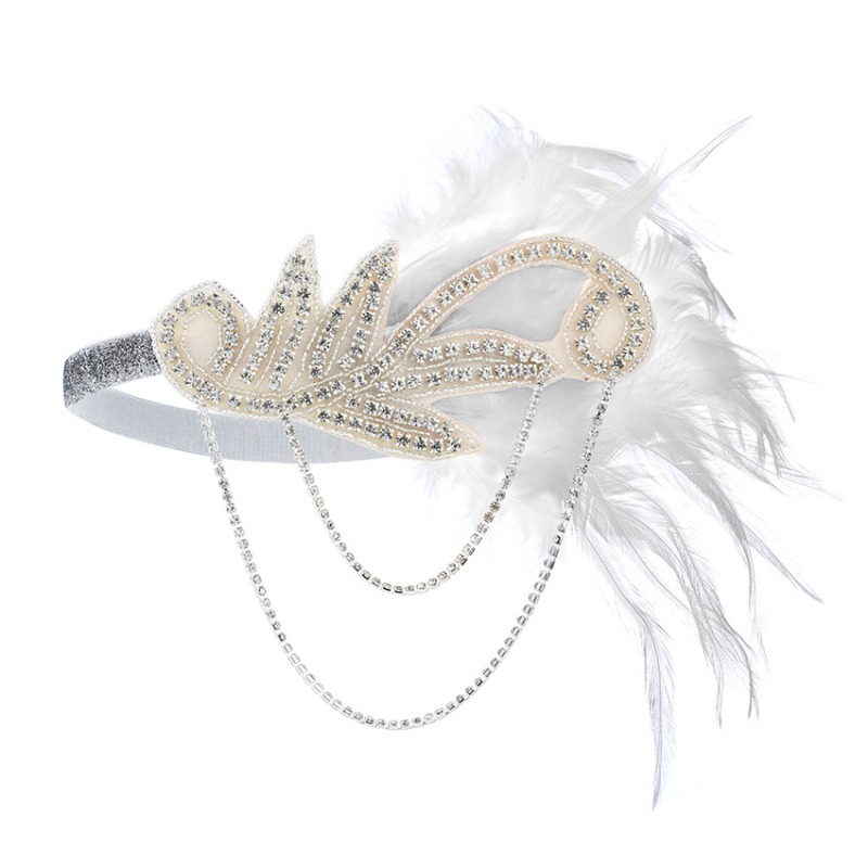 1920s Gatsby Party White Feath - Women'S Accessories In The 1920S ulasan dan harga