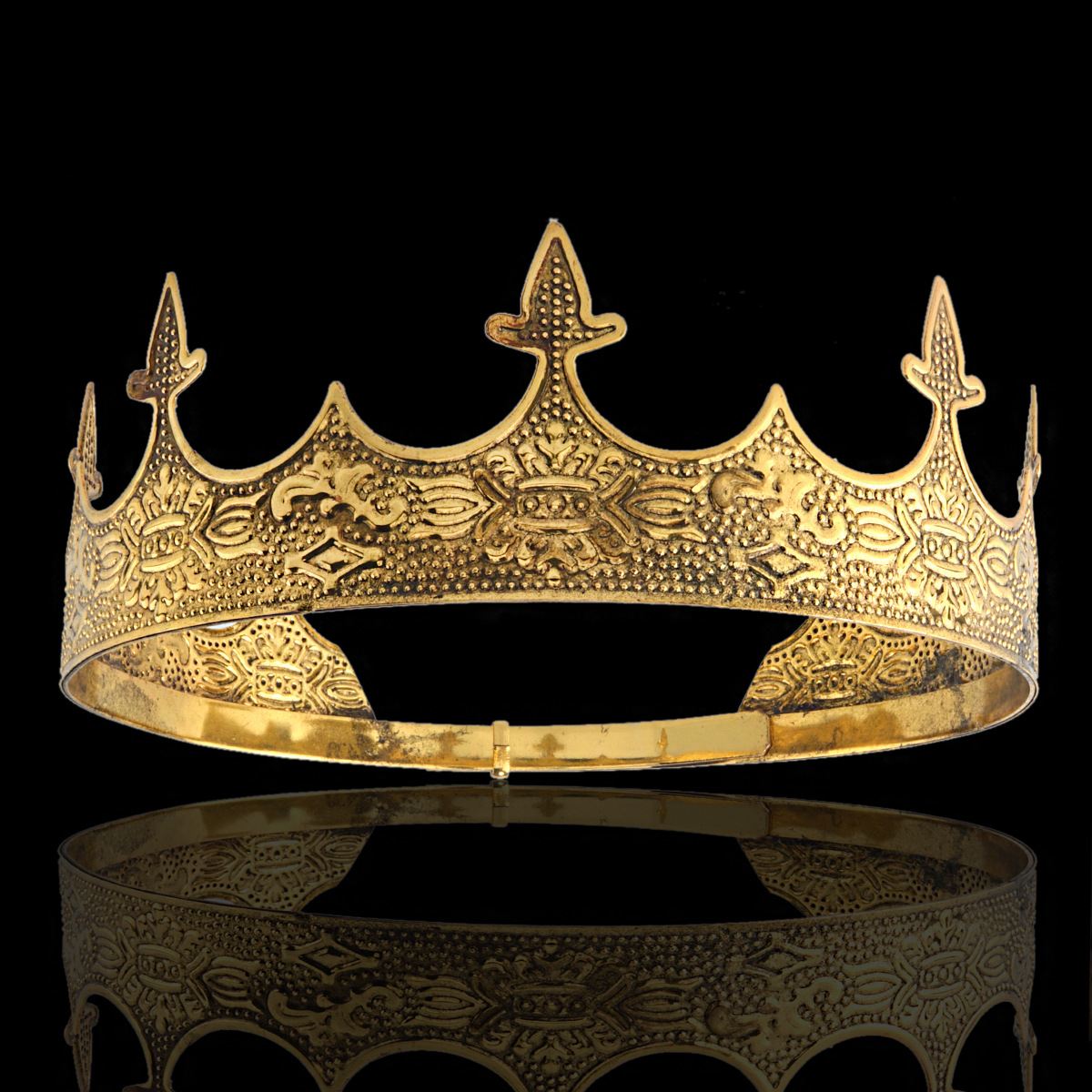 Tiara Vintage Gold King Crown  - Women'S Vintage Accessories ulasan dan harga