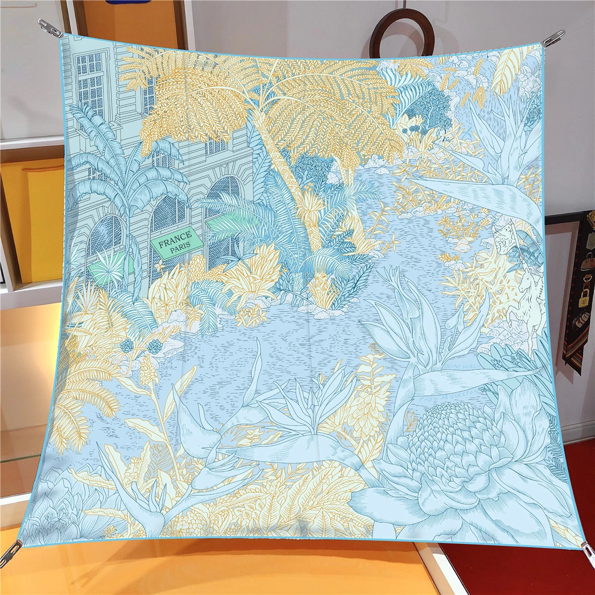 NEW Hawaii 90*90CM Twill Scarf - Women Accessories Brands ulasan dan harga