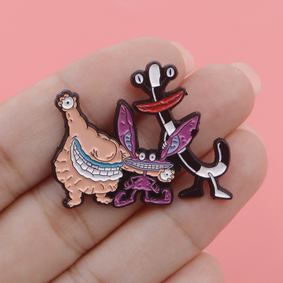 Cartoon Monster Enamel Pin Bad - Women Accessories Picture ulasan dan harga